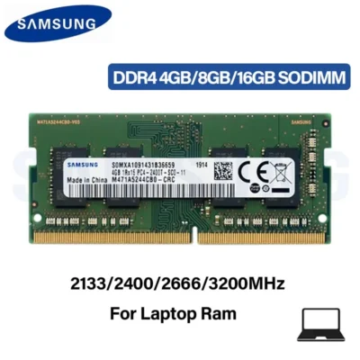 Samsung DDR4 4GB 8GB 16GB 2133mhz 2400mhz 2666mhz 3200mhz Sodimm Notebook High Performance Laptop Memory